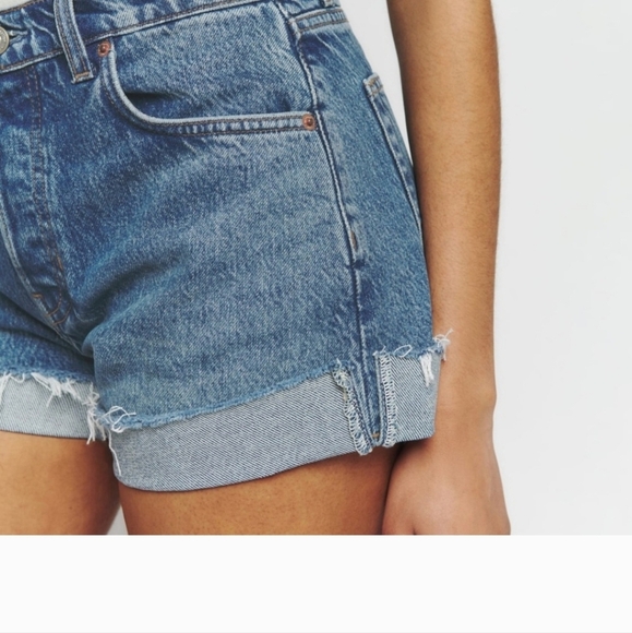 Reformation Charlene High Rise Cuffed Jean Shorts Size 31 NWT - Picture 7 of 16
